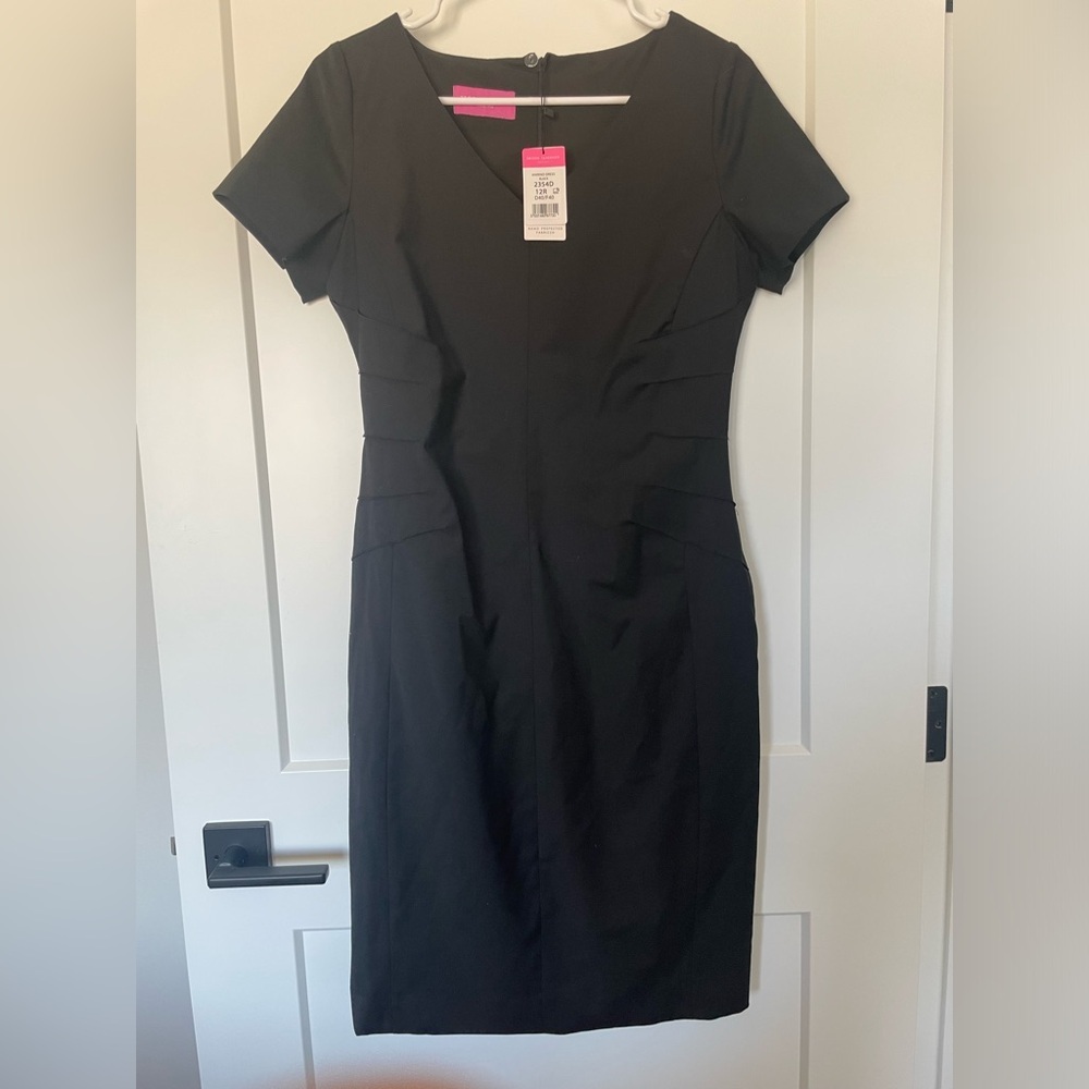NWT - Brook Taverner Black Wool Blend Dress – Size 12R